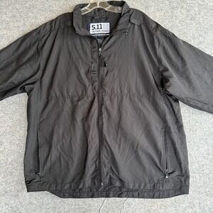 5.11 Tactical Black Lightweight Windbreaker Jacket